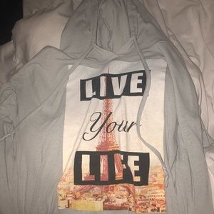 “Live your life” throw over